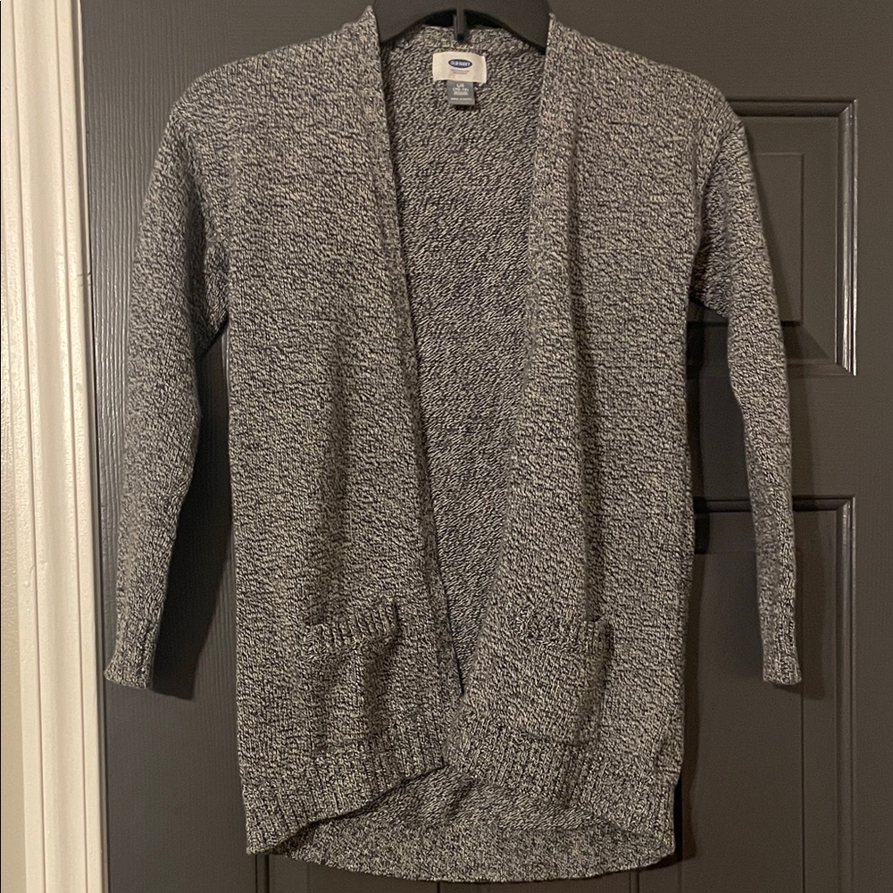 Old Navy Charcoal Knit Cardigan